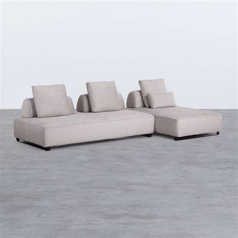 Sofá Chaise Longue Derecha 4 Plazas en Tela Vogle - themasie.com