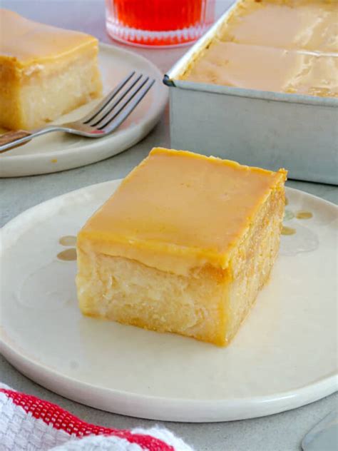 Cassava Cake with Custard Topping - Kawaling Pinoy