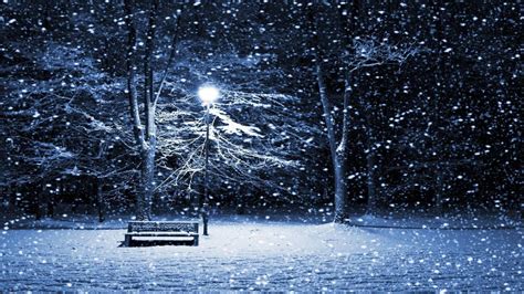 Night Snow Scenes Wallpapers - Wallpaper Cave