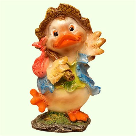 Duck Statue Large garden Sculpture Bird duckling Figurine - Etsy