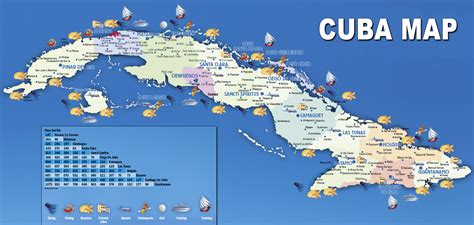 Large travel map of Cuba | Cuba | North America | Mapsland | Maps of the World