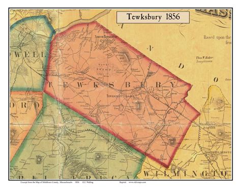 Old Maps of Middlesex County, MA