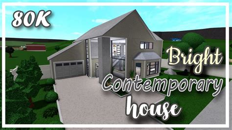 Bright contemporary house • Tour - 80k | Bloxburg Roblox - YouTube