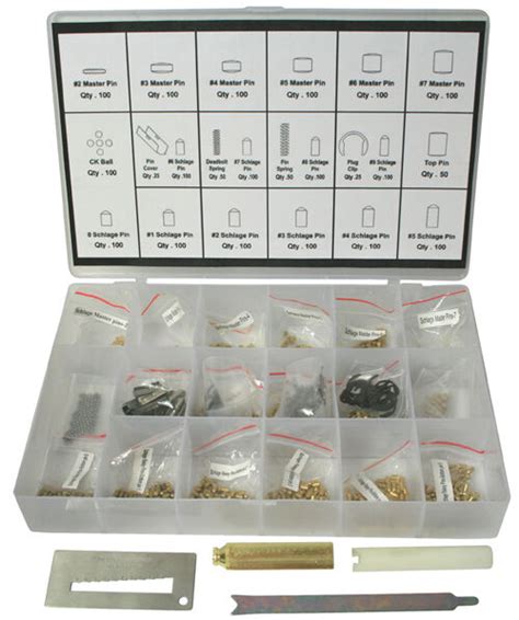 Schlage Rekey Kit 100 Pieces Pin Locksmith Landlord Homeowner Tool Rekeying Set | eBay