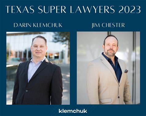 Klemchuk PLLC Attorneys Named to Texas Super Lawyers 2023 | Klemchuk