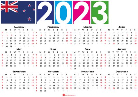 2023 calendar new zealand | Holiday calendar, Calendar march, Calendar