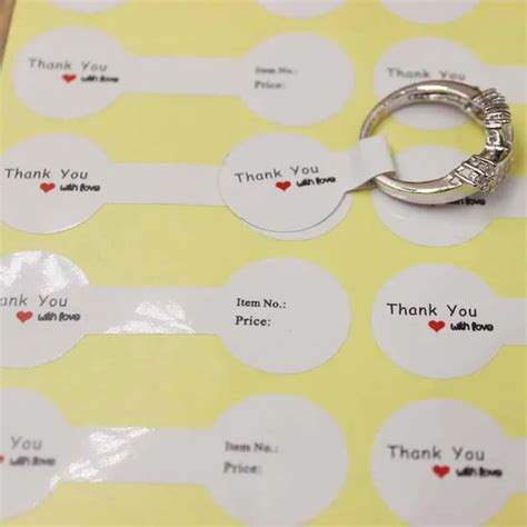 Aliexpress.com : Buy 100PCS print 999 golden foil ring labels 14k/18k golden folded ring labels ...