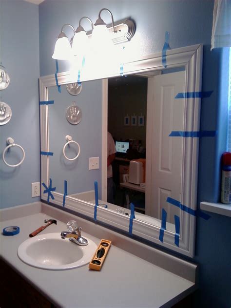 This Thrifty House: Framed Bathroom Mirror