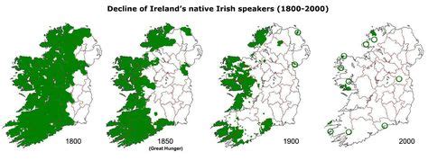 Irish Speakers | Irish language, Ireland language, Map