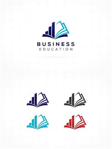 Business Education Logo | Book logo, Education logo design, Education logo