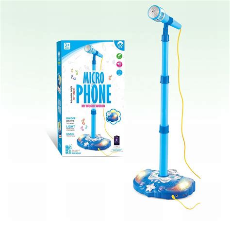 Music Sing Microphone Toy with Flashing Stage Lights Karaoke Children's ...