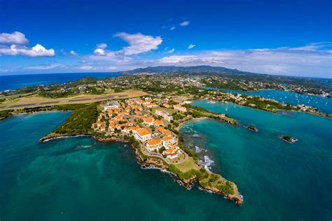 Aerial shot of St. George's University, Grenada, West Indies | Credit: Joshua Yetman. | St ...