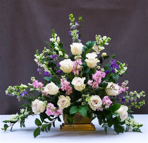 Classic Triangle Church Flower Arrangement - Flower Magazine