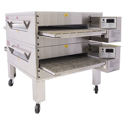 EDGE 3240 Double-Stack Gas Conveyor Pizza Oven | Rodway Supply