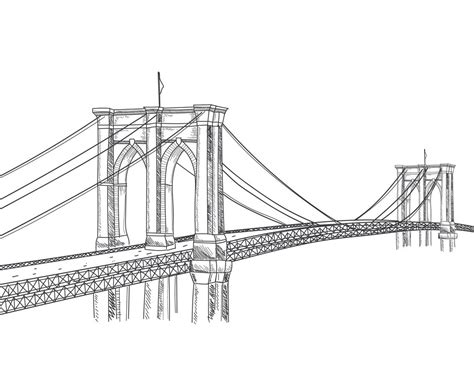 Bridge Sketch at PaintingValley.com | Explore collection of Bridge Sketch