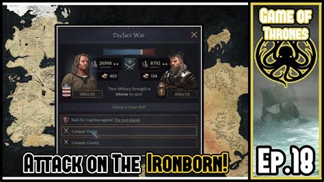 CK3: A Game Of Thrones Mod Ep.18 l Run Into Some Problems! Attack On The Ironborn! - YouTube