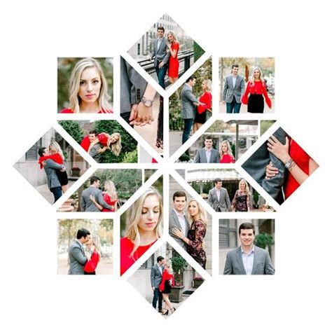 Snowflakes Photo Collage Photoshop Template Snowflakes | Etsy | Photo collage template, Photo ...