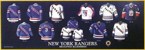 The history of the NY RANGERS jersey | Rangers hockey, New york rangers ...