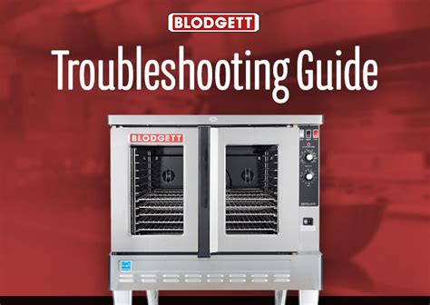 Blodgett Convection Oven Troubleshooting - WebstaurantStore