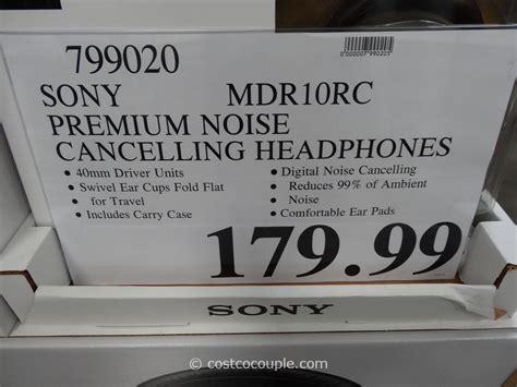 Sony Noise Cancelling Headphones MDR10RC