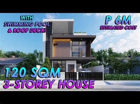 2 STOREY 5 BEDROOM HOUSE WITH POOL AND ROOF DECK (120 SQM) | ALG DESIGNS #36 - YouTube | 2 ...