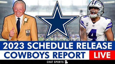 Dallas Cowboys 2023 Schedule Release - LIVE