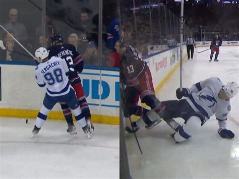 WATCH: Mikhail Sergachev suffers DEVASTATING leg injury during ...