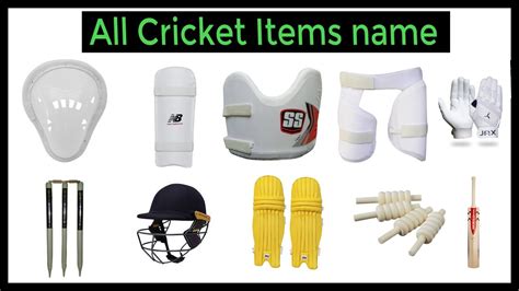 Cricket Equipment Name list with images. All Cricket Accessories. List ...