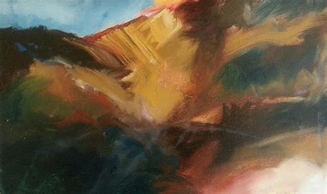 First stage of new painting Imaginary Landscape #35 Oil on… | Flickr