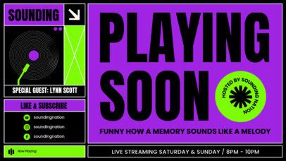 Placeit - Twitch Screen Maker Featuring a Music Live Streaming Event