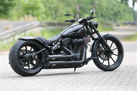 Thunderbike Completely Black • H-D FXSB Breakout Custom Motorcycle