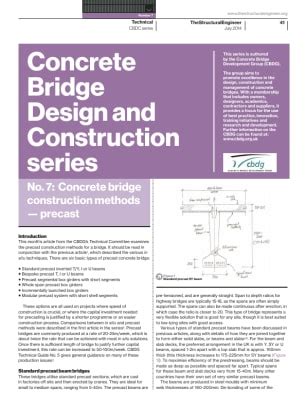 Concrete Bridge Design and Construction. No. 7: Construction methods ...