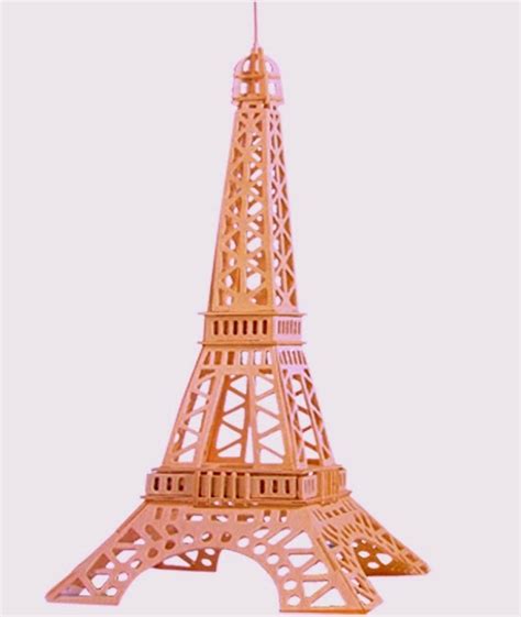 Eiffel Tower (Large) - 3D Jigsaw Woodcraft Kit Wooden Puzzle