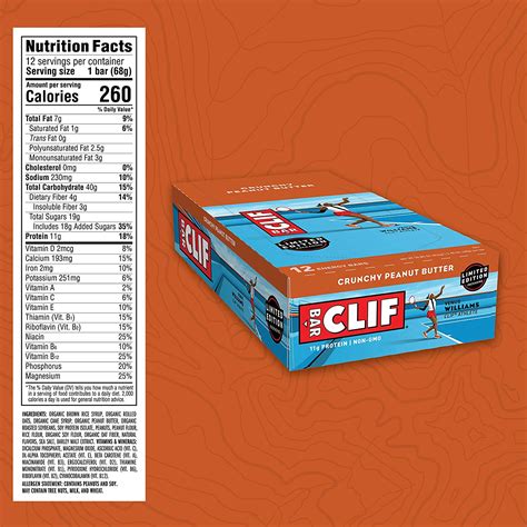 CLIF BAR – Energy Bars – Crunchy Peanut Butter – (2.4 Ounce Protein Bars, 12 Count) – Astaduka Store