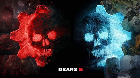 Download Skull Logo Gears Of War Wallpaper | Wallpapers.com