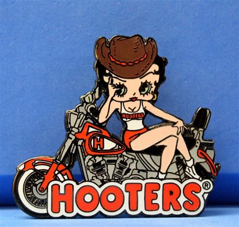 NEW HOOTERS BETTY BOOP ON A MOTORCYCLE WITH | Grelly USA