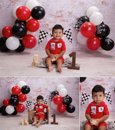 Cake Smash Photographer | Race Car Theme 1st birthday photoshoot