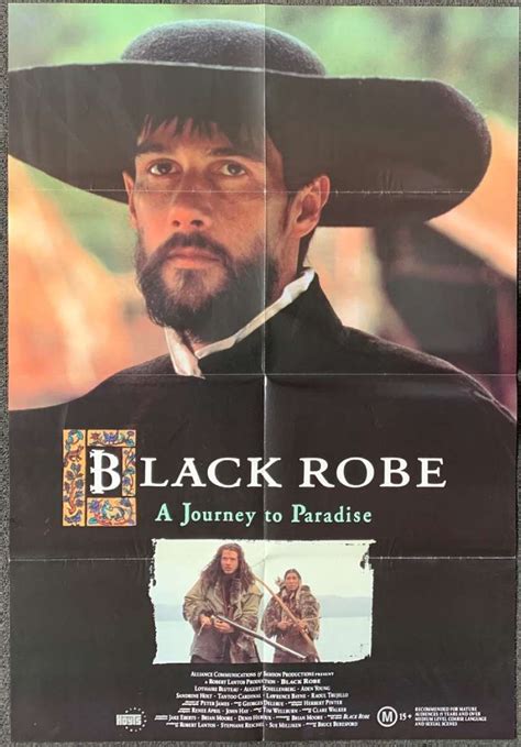 All About Movies - Black Robe Poster Original One Sheet 1991 Aden Young Bruce Beresford