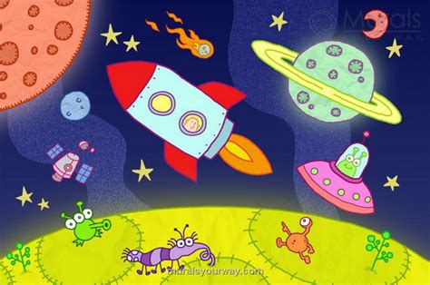 Space Drawing For Kids at GetDrawings | Free download