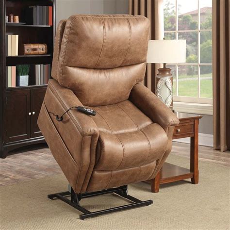 PRI Faux Leather Dual Motor Lift Chair with 9V Battery Back Up in ...