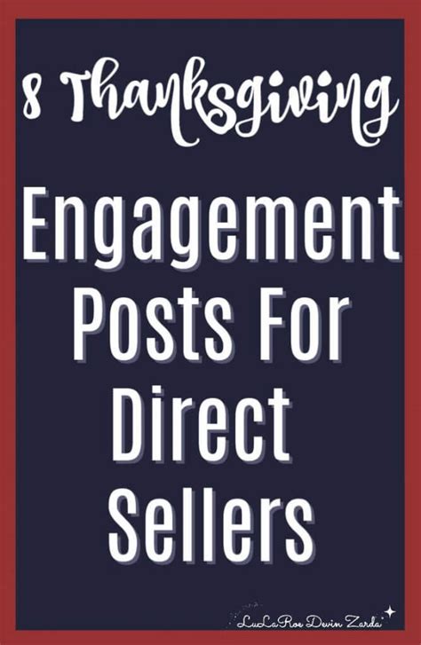 8 Thanksgiving Engagement Posts For Direct Sellers • Devin Zarda