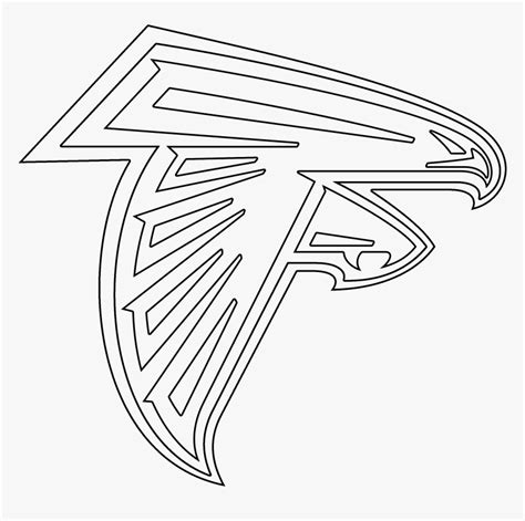 Atlanta Falcons Logo Stencil - Atlanta Falcons Coloring Pages, HD Png ...