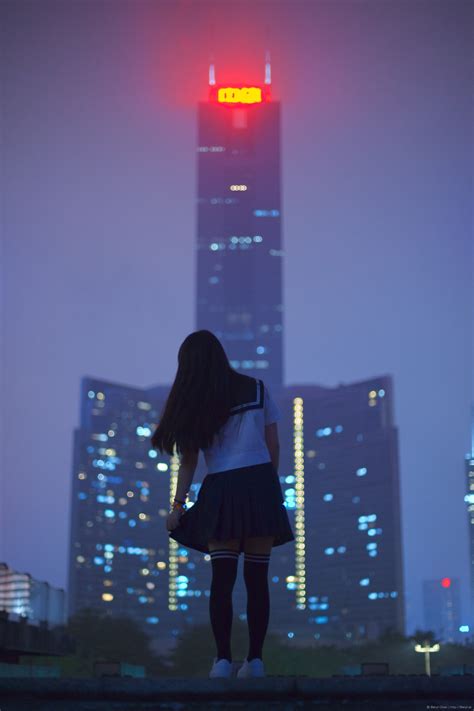 Free Images : light, girl, skyline, night, city, cute, skyscraper, dark ...