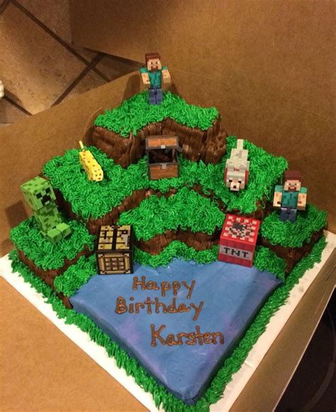 Minecraft Cookie cake | Minecraft birthday party, Minecraft birthday ...