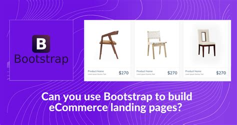 Can you use Bootstrap Admin Template to build eCommerce landing pages?