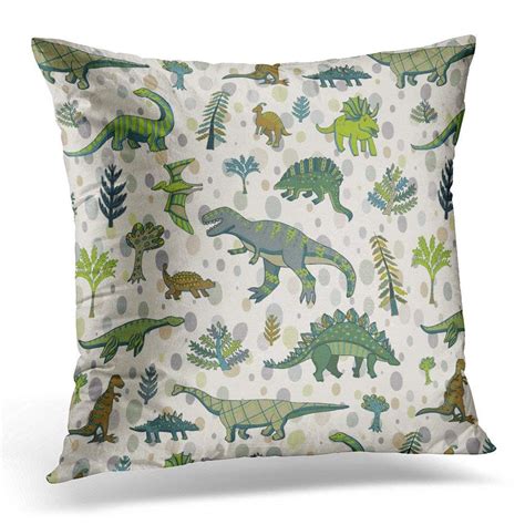 ARHOME Green Graphic Dinosaur Pattern Dino Pillow Case Pillow Cover 18x18 inch - Walmart.com ...