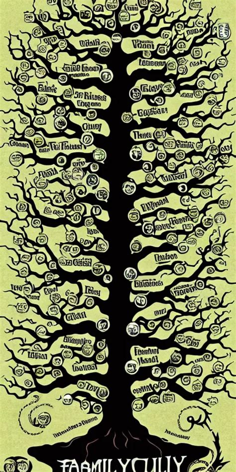 KREA - family tree of cthulhu gods