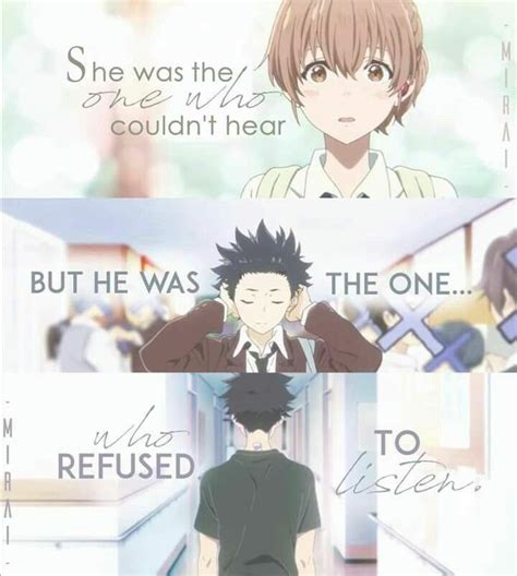 Koe No Katachi ( A Silent Voice ) beautiful quotes | Anime Amino