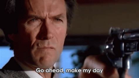 Do It. GIF - Dirty Harry Action Crime - Discover & Share GIFs