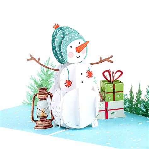 Snowman Pop-Up Card – Elated Cards